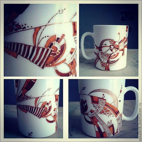 Кружка "Оранжевая птица"