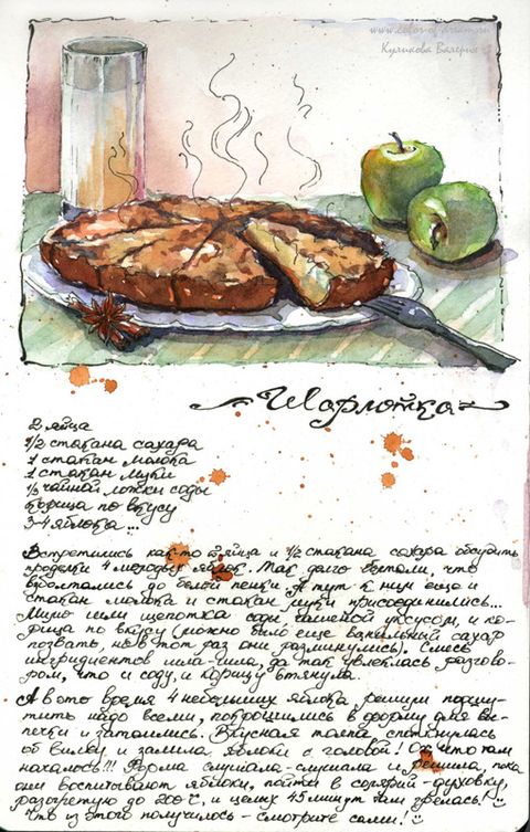 Рецепт шарлотки