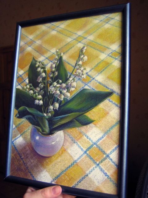 ландыши в клетку